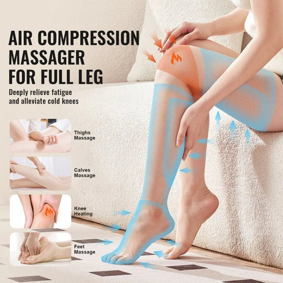 Air Compression Leg Massager | Circulation Booster & Muscle Recovery Device