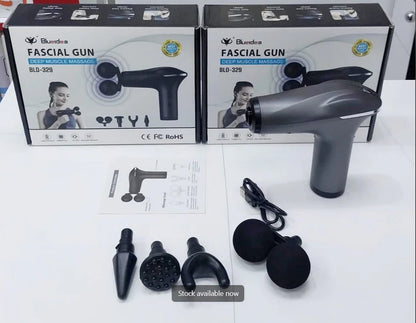 Electric Double Muscle Massager Gun | Deep Tissue Percussion Therapy for Pain Relief & Recovery