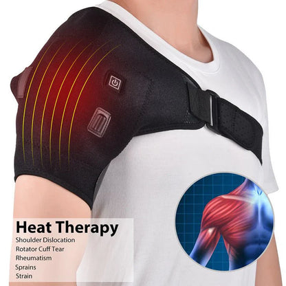 Electric Heating Pad with Shoulder Wrap | Pain Relief & Muscle Relaxation for Neck, Back & Shoulder