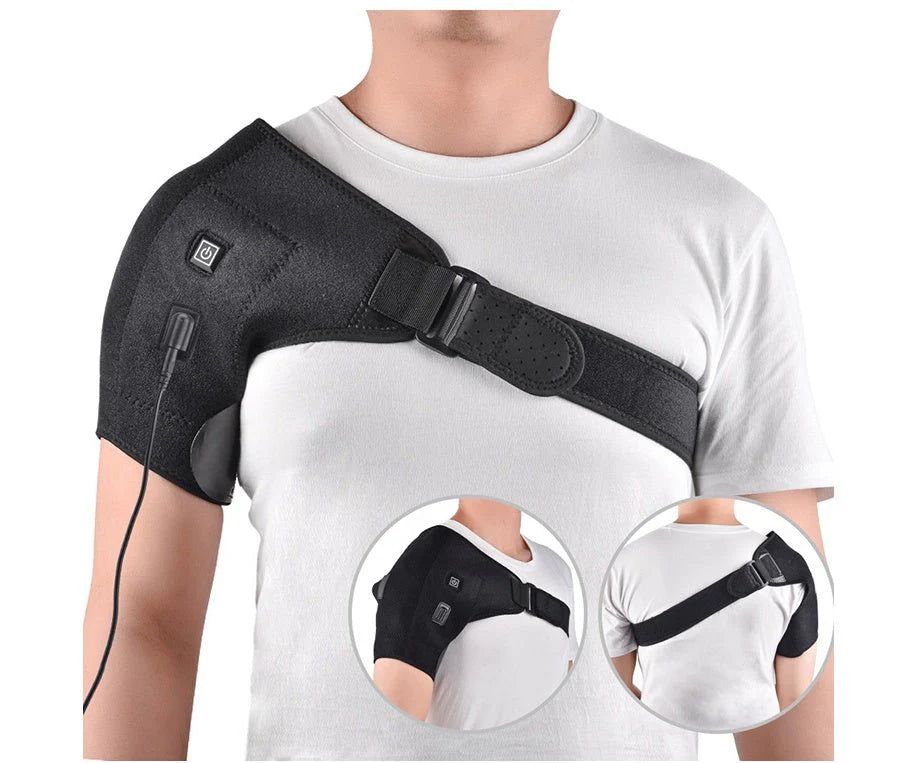 Electric Heating Pad with Shoulder Wrap | Pain Relief & Muscle Relaxation for Neck, Back & Shoulder
