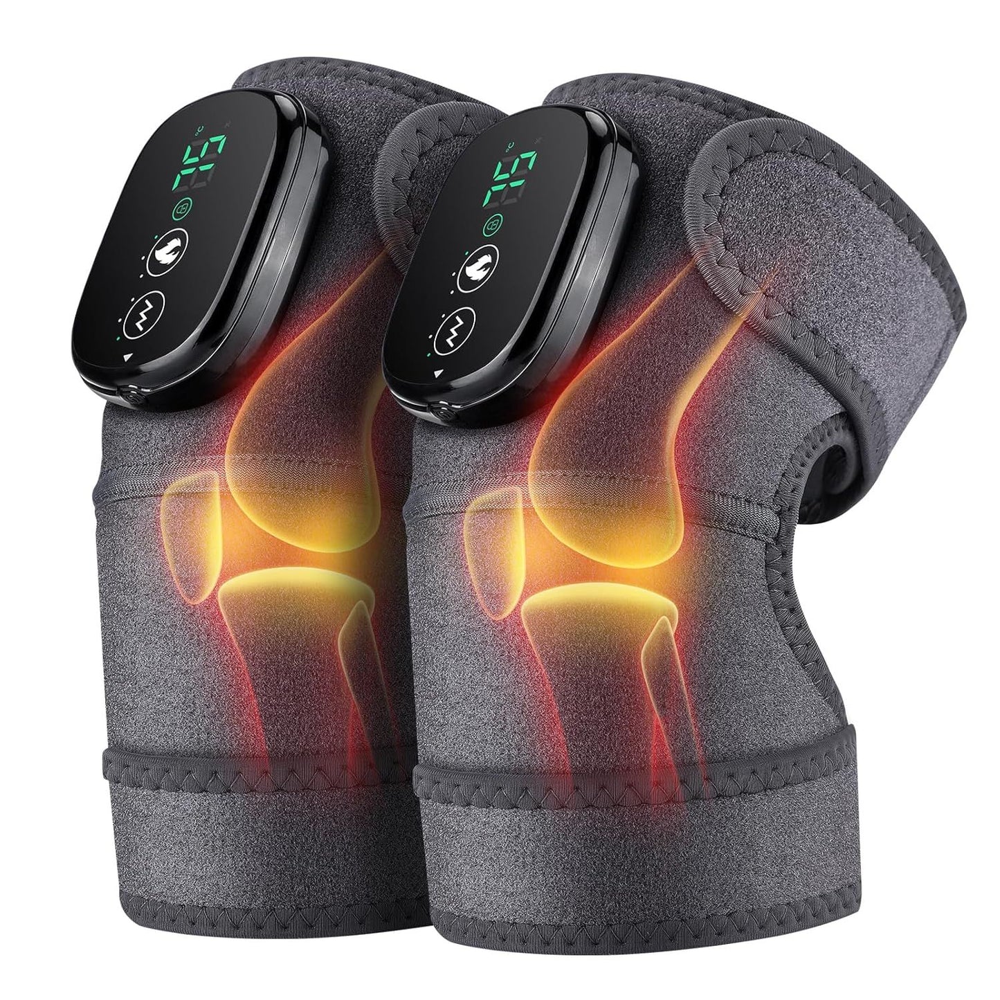 Electric Knee Massager | Smart Heat & Vibration Therapy for Joint Pain Relief
