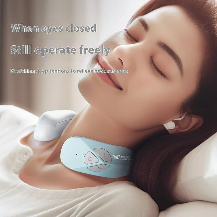 Electric Neck Massager – EMS Pulse & Heating Therapy