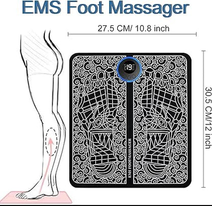 EMS Foot Massager Mat | Electric Muscle Stimulator for Circulation & Pain Relief