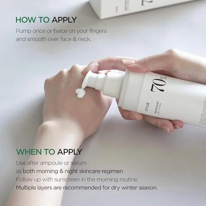 Anua - Heartleaf 70% Daily Lotion (Original)