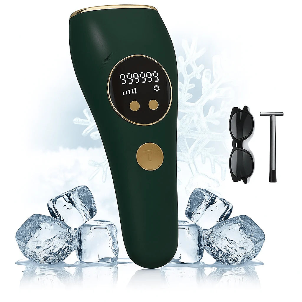 Ice Cold IPL Hair Removal Device | Permanent Hair Reduction with Cooling Technology
