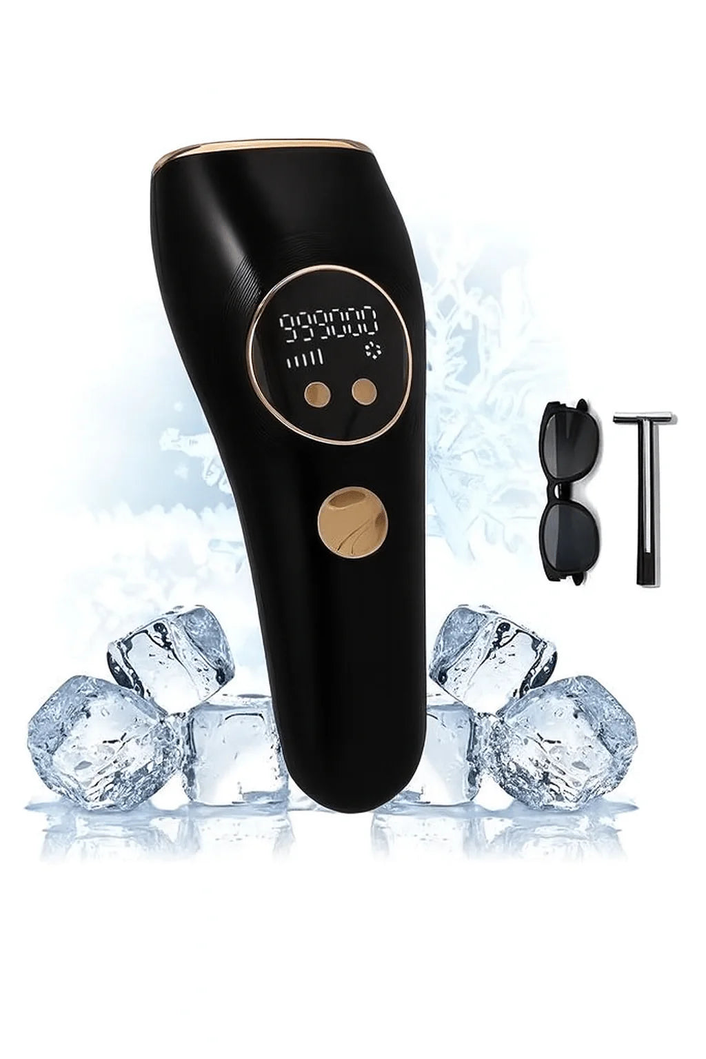Ice Cold IPL Hair Removal Device | Permanent Hair Reduction with Cooling Technology